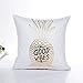 KMG Kimloog Gold Foil Print Square Cushion Case Car Home Sofa Decorative Waist Throw Pillow Cover (H)