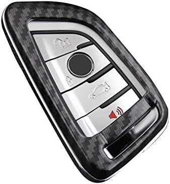 NOWAYTOSTART Car Key Card Holder Protector Car Key Cover Case For jeep dodge chrysler carbon fiber key chain accessory cover case ring For BMW 5 Series 525li530 Blade 7 Series New X1X5X6X3 Car 118i