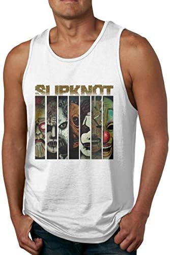 Seuriamin Slipknot Masks Skull Men's Fashion Sports Sleeveless Tank Top T-Shirts