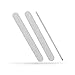 Iridesi Zebra Nail Files Washable Emery Board 7 Inches Long 3/4 Inch Wide Made in USA 180/180 Grit 12 Fingernail Files Per Pack