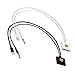2PCS Lightning 8 Pin to 30 Pin converter w/ Audio Cable for iPhone 6S/6/5S -BlkWte