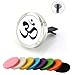 Jenia 30mm Car Air Freshener Aromatherapy Essential Oil Diffuser Locket With Vent Clip Stainless Steel