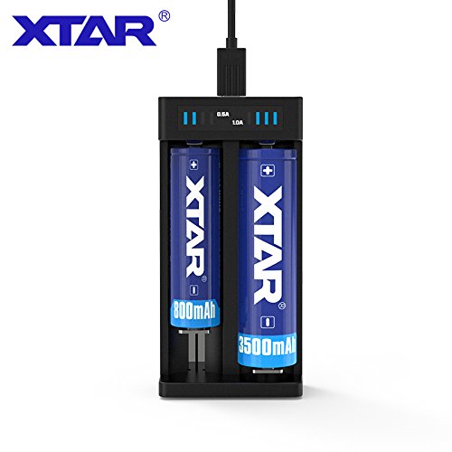 Original XTAR MC2 Plus Mini USB Li-ion Battery Charger Universal 3.7V for 18650 20700 21700 14500 16340 10440 18500 Batteries