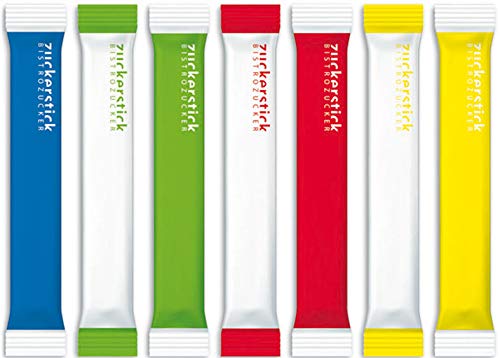 Zuckersticks Golden Sunrise 1000 x 4g | edles goldenes Design | einzeln elegant verpackt | Nachhaltige Verpackung | Natürlich nachhaltiger Markenzucker aus deutschem Zuckerrübenanbau