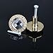 Jocestyle 10PCS Round Pull Handle Glittering Rhinestone Knob for Cupboard Drawer (Gold)