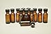 Essential Oil Scent Oil Boston Brown Amber Glass Lab Bottle ½oz 1/2oz 0.5oz 15ml with Clone Cap Stopper pack of 12