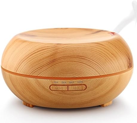 New 2016 PureZensation 200 ml Essential Oil Diffuser, Ultrasonic Whisper-Quiet Humidifier Aromatherapy, Wood Grain, Perfect Gift