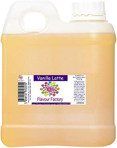 Flavour FactoryIntense Food Flavouring, 1000 ml, Vanilla Latte