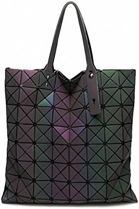 Women Handbag Geometric Laser Handbag Women Bag Luminous Lingge Tote Fashion Briefcase Shoulder Bag Bucket bag 88