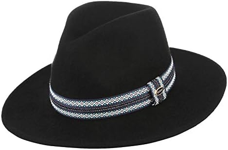 GEMVIE Men Wide Brim Hat 100 Wool Dress 
