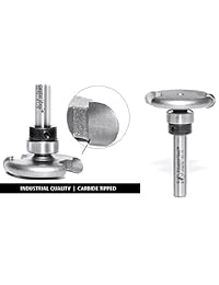 Amana Herramienta 45678 Flooring con punta de carburo redondeado dedicado cortador 1 8 r X 1   1 4 X 1 4 CH X 1 4 inch SHK Router Bit w Superior BB