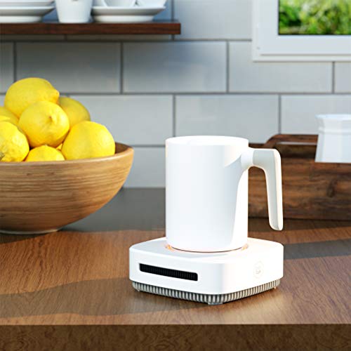 Coffee Mug Warmer, Drink Cooler, Beverage Warmer with Mug, Desk Cup Warmer with Automatic shut off for Tea Water Cocoa Milk Office Desk Home Best Gift, Waterproof and Easy to Clean Mug (Up To 131F/55C)