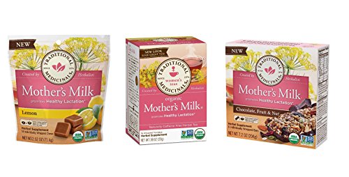 Traditional Medicinals Post Natal Variety Pack, 1 Fruit and Nut Bars, 1 Lemon Chews, 1 Mothers Milk Tea, 3 CT - Thumbnail 4