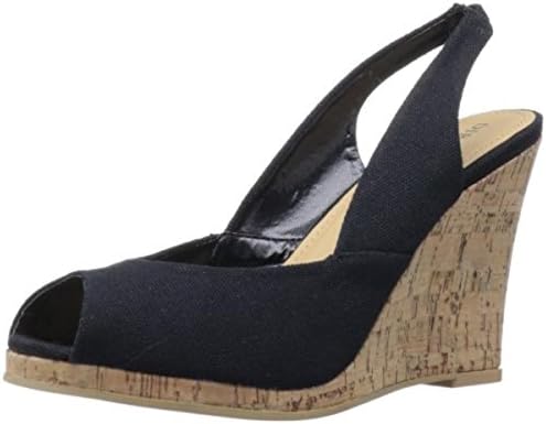 Diba Women's Dream Of You Wedge Sandal,Black,6 M US