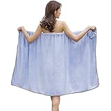GOSCHE Bath Wrap Towels for Women - Adjustable Shower Spa Wrap with Home Hotel Bathrobes Nightgown for Sauna Beach Pool Gym T