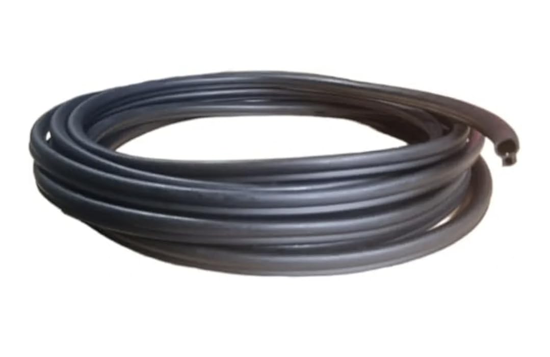 CENTRAL EXTRUSIONS 6 Meters Black Rubber UPVC Window and Door Seal for Draught Proofing