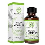 Vitamin D3 Liquid Drops - Potent & Effective 5000 IU - 1000 IU per Drop. Fast Absorbing Liquid Formula - Unflavored Dietary Supplement for Entire Family - 100% Alcohol & Gluten Free
