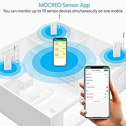 MOCREO ST7 Local Audible Freezer Alarm, Bluetooth