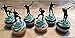 20Pcs Dance Floss Cupcake Toppers for Kids,Gaming Themed Birthday Party Supplies Cake Decoration