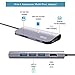 USB C Hub, VSTYLE Aluminum Multi-Port Adapter 8-in-1 4K HDMI USB Type-C Hub with 3xUSB 3.0 Type-A Ports, Gigabit Ethernet Port, SD/Micro Card Readers Premium USB-C Dock for MacBook Pro