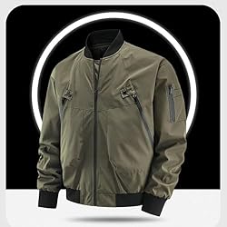 Jackets for Men Trendy Full-Zip Multiple Pockets