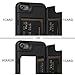 TORU CX PRO Compatible with iPhone SE 2020/iPhone 8/iPhone 7 Case - Protective Dual Layer Wallet with Hidden Card Holder + ID Card Slot Hard Cover & Mirror - Metal Slate