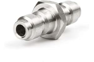 IORMAN Universal Double Male Quick-Disconnect Coupling Adapter 8mm Male Fill Plug Nipple Air Tool Fittings for PCP Airsoft Air Gun Foster Paintball Air Gun Tools