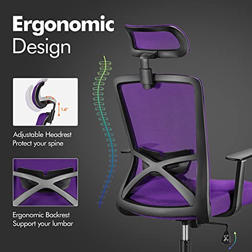 Yaheetech Ergonomic Office Chair High Back Computer Chair Technical
