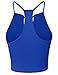 Made by Emma Women's Eyelet Lace Up Racer-Back Adjustable Strap Cami Tank Top
