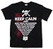 Keep Calm - Walking Dead T-shirt: Adult Large - Black