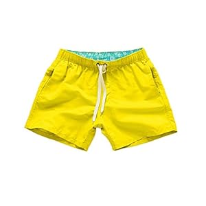 YHIIen Zwemshorts voor heren, boxershort met zakken met zak en verstelbaar trekkoord, zomer, sneldrogende zwembroek…