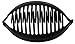 France Luxe Belle Large Interlocking Comb, Black, Set of 2 - An Excellent Styling Solution For Long/Thick or Curly Hair