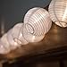 White Lanterns String Lights - 24 Indoor Outdoor Mini Nylon LED String Lights Extra Long 16ft With Remote Control - Extendable - Connect up to 3 Sets - Bonus Hanging Hooks