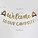 Camping Party Decoration Welcome to Our Campsite Banner- Happy Camper Party Decor, Camping Birthday Party Decoration