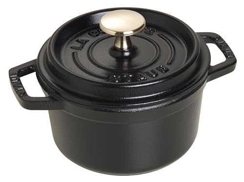 STAUB Cocotte, Cast Iron Casserole 14 cm, 0.8 L, Induction, Made in France