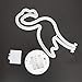Neon Indoor Night Light, LoveNite Battery Operated Glowing Neon Decorative Sign LED Light for Room Party Festival Decorations (Flamingo)