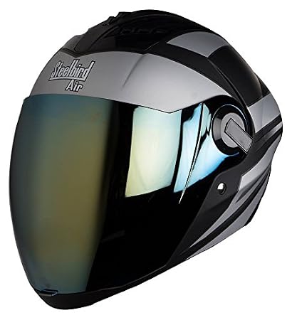 Full Face Motorcycle Silver visor 