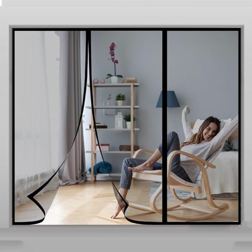 Magnetic Screen Door Curtain 150x215cm,Door Screen