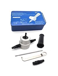 antrader 5pcs set Cabeza de metal doble Nibbler cortador herramienta de corte con llave de sierra Attachment y partes