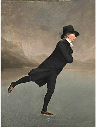 Raeburn Skating Minister Duddingston Painting Art Print Canvas Premium Wall Decor Poster Mural
