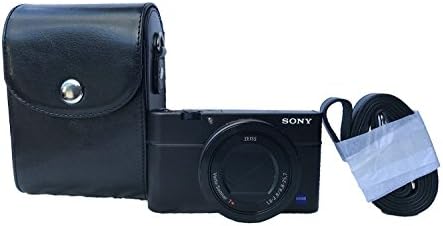 TechCare "Ever Ready" Protective Leather Camera Case Bag for Sony DSC-RX100 V, IV, III, II, Panasonic Lumix DMC-LX10K, Panasonic Lumix DMC-ZS100, Nikon COOlPIX A900, Panasonic ZS100 Case (Black)