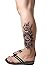 DaLin 4 Sheets Temporary Tattoos Black Rose Fake Tattoos for Women
