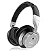 Active Noise Cancelling Bluetooth Headphones, iDeaUSA Wireless Headphones with Microphone Over Ear Headphones, HiFi Stereo Sound 16 Hours Playback - Silver