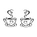 Allywit Beautiful Design Coffee Mugs Tea Coffee Art Decal Vinyl Wall Stickers Kitchen Restaurant Pub Decor