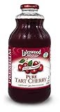 Lakewood Premium Pure Tart Cherry Juice, 32 Ounce (Pack of 6)