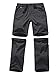 Men’s Outdoor Anytime Quick Dry Convertible Lightweight Hiking Fishing Zip Off Cargo Work Pant #6062-Grey,38thumb 2