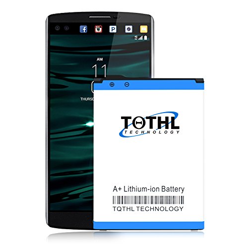 TQTHL LG V10 Battery | 3300mAh Li-Ion Replacement Battery for LG V10 [ H900 (AT&T), VS990 (Verizon), H901 (T-Mobile), H961N ] V10 BL-45B1F Spare Battery [ 24 Month Warranty ]