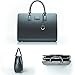 BLON’S Laptop Bag for Women, Perfect Business Tote To Keep Your Laptop Up To 15.6 inches & Accessories, Documents & Notebook Safe (Dark Grey)