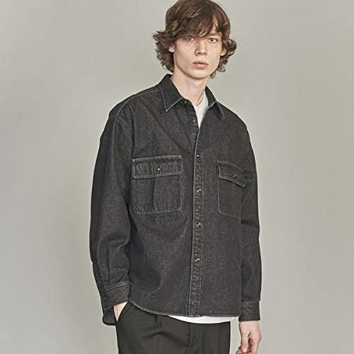 Amazon ビューティ ユース ユナイテッドアローズ メンズ Beauty Youth Web限定 By デニム 2ポケット ワイド シャツ Black M シャツ 通販
