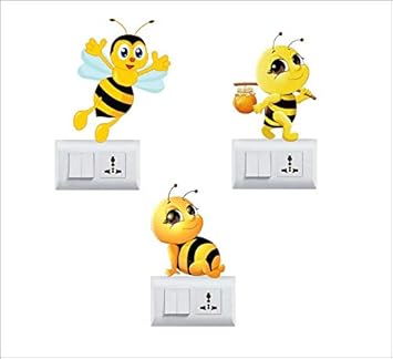 Impression Wall Decor Honey Bee Switchboard Sticker Amazon In